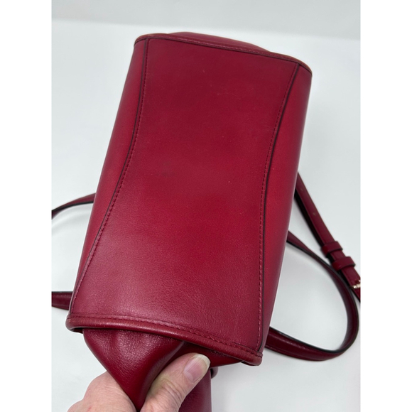 COACH G1405 33537 Red Leather Shoulder Crossbody Purse Bag - Picture 10 of 13